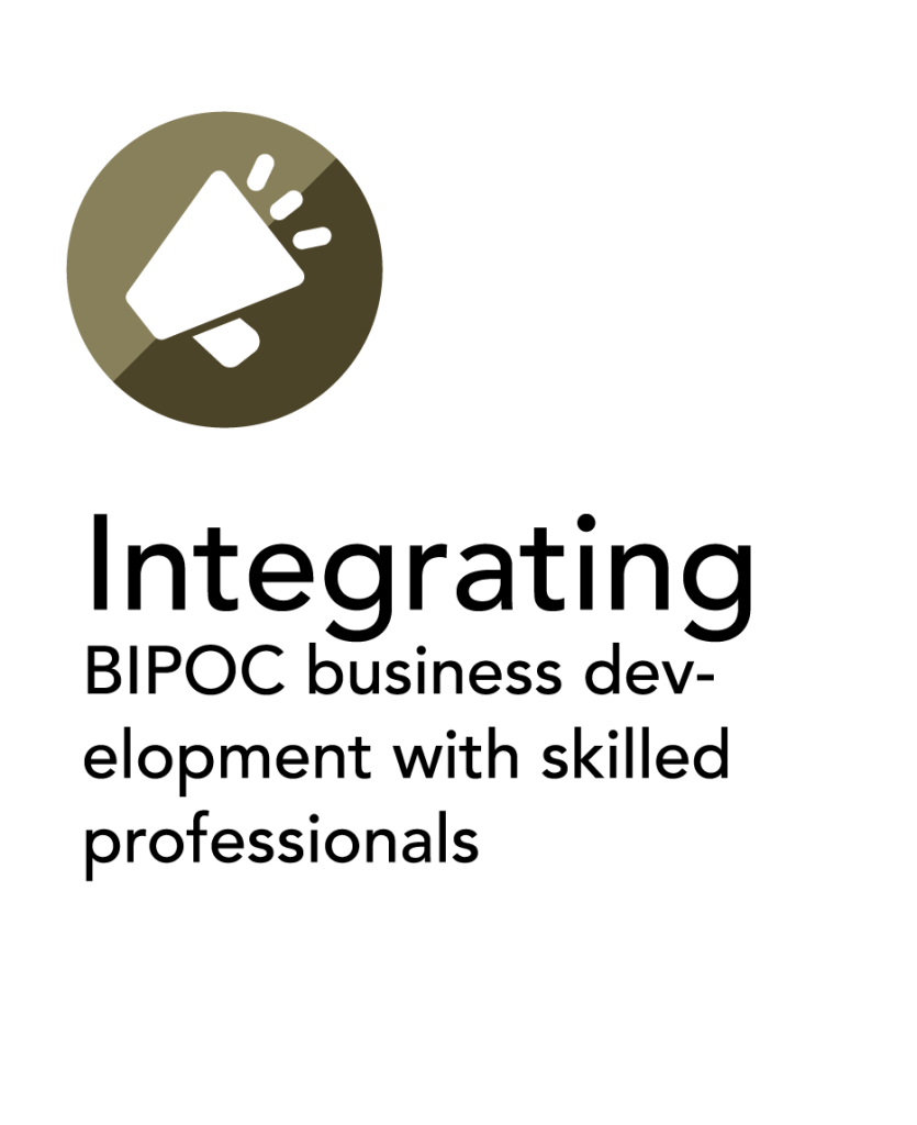 Integrating BIPOC business development with skilled professionals